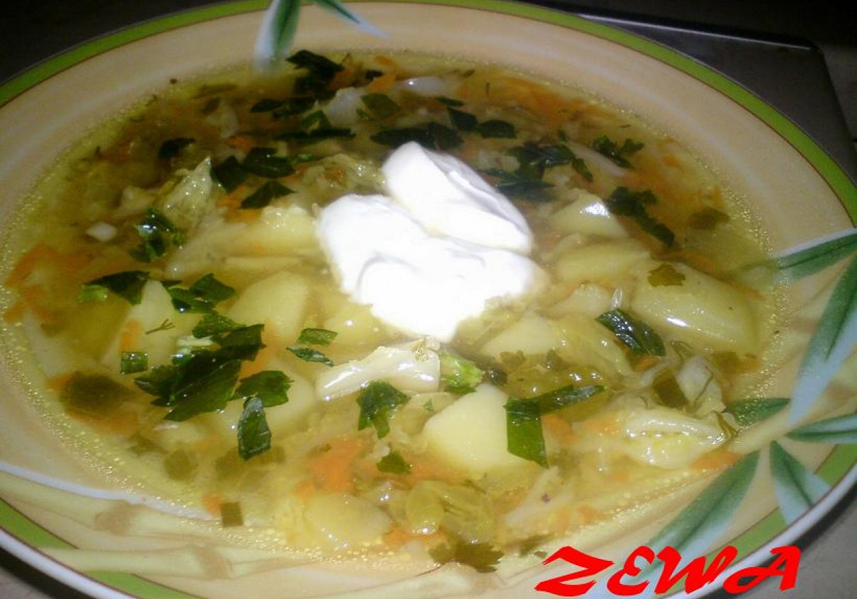 Zupa z włoskiej kapusty foto