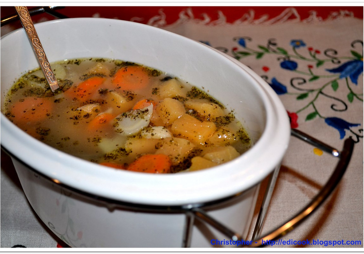 Zupa z "zełtech wreków" czyli zupa z brukwi. foto