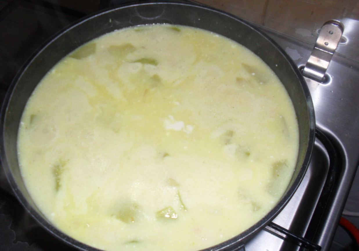 zupa z zielonego ogórka foto