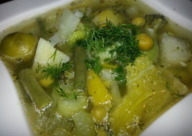 Fotografia przedstawiająca Zupa  z Zielonych Warzyw