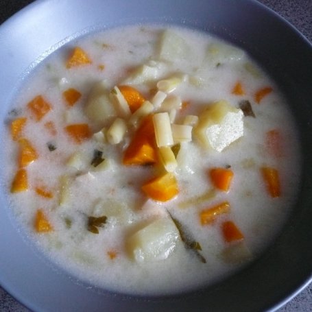 Krok 3 - zupa z żółtą fasolką foto