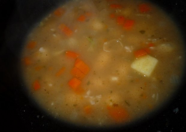 Fotografia przedstawiająca Zupa zapalana z grochem