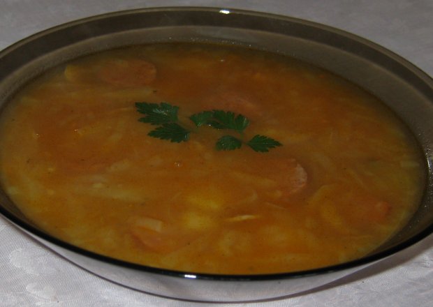 Fotografia przedstawiająca Zupa ze słodką kapustą