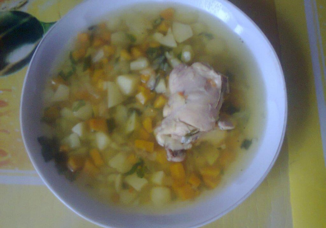 Zupa ze świeżych warzyw foto