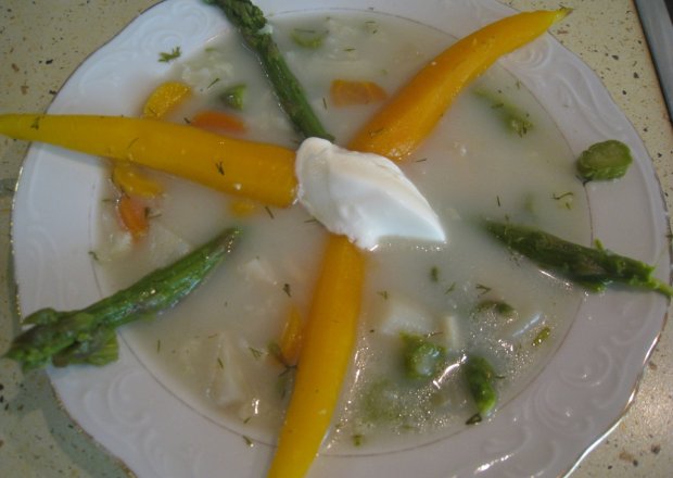 Fotografia przedstawiająca Zupa ze szparagami