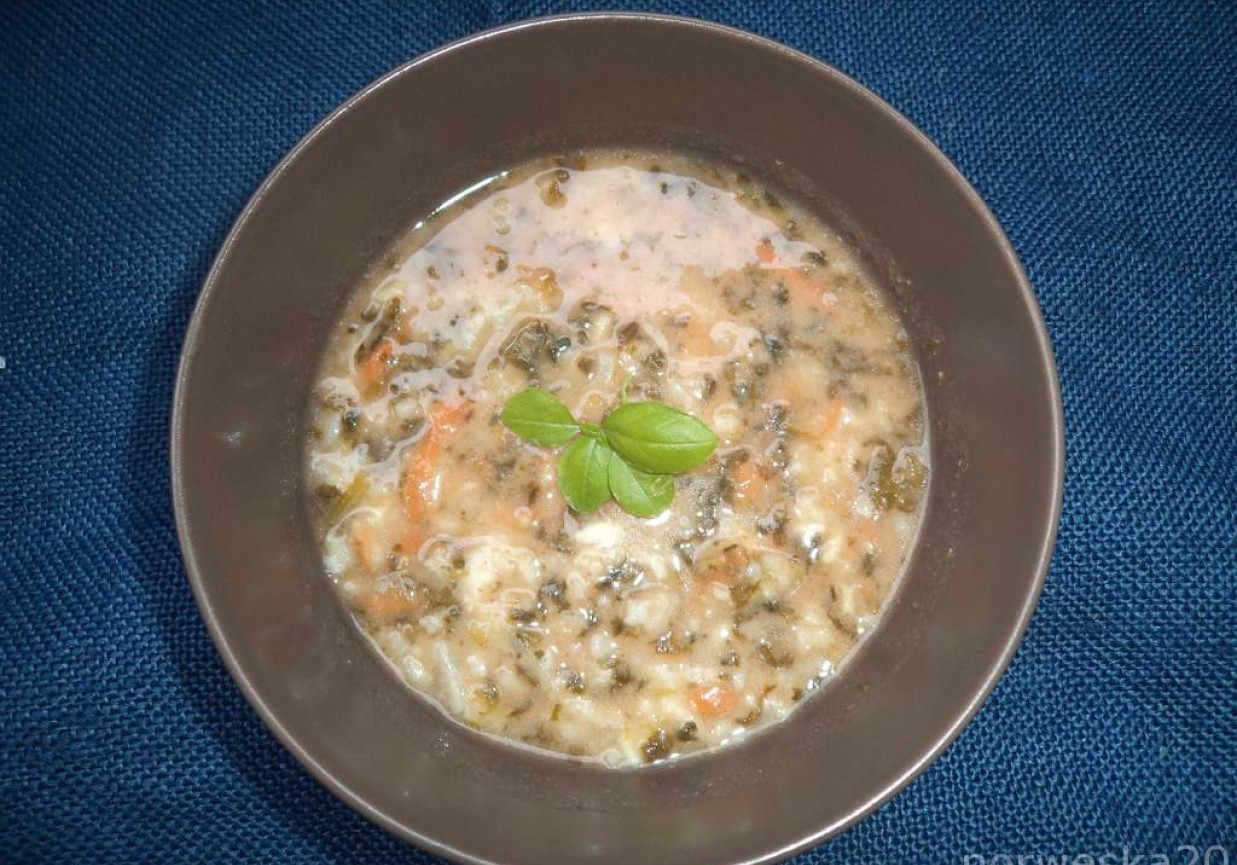 Zupa ze szpinakiem i ryżem - z  nutą wędzonej papryki :) foto