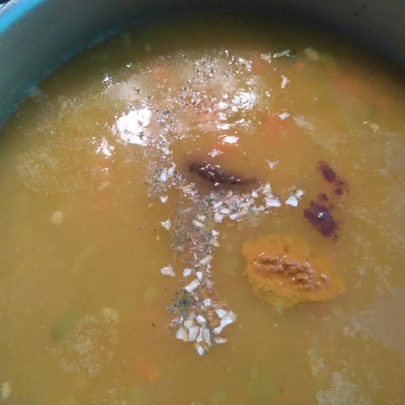 Krok 6 - Zupa ziemniaczana z pieczoną dynią foto
