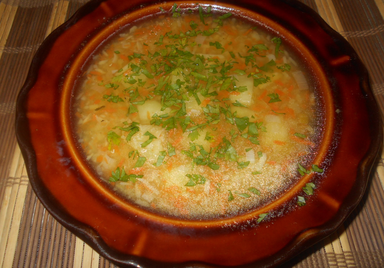 Zupa ziemniaczana z soczewicą foto