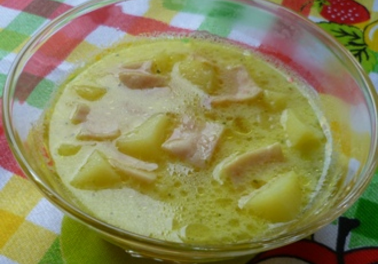 Zupa ziemniaczana z szynką foto