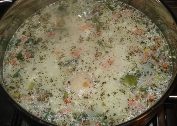 Fotografia przedstawiająca Zupa zimowa z kukurydzą