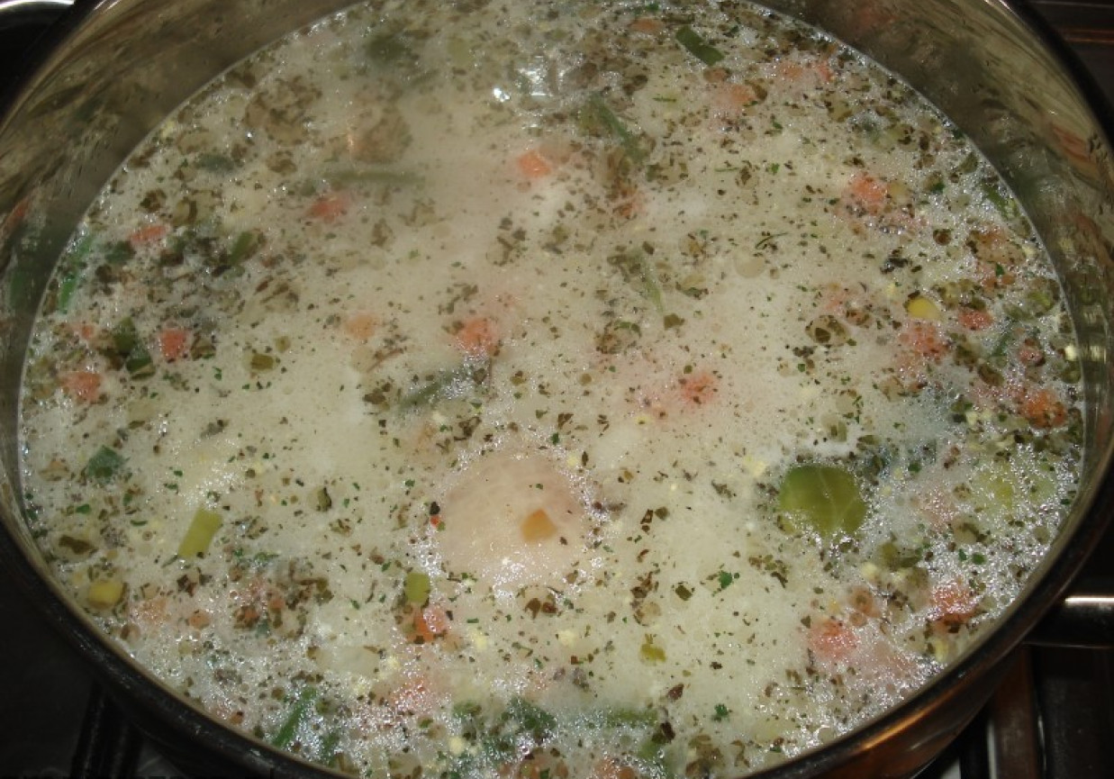 Zupa zimowa z kukurydzą foto