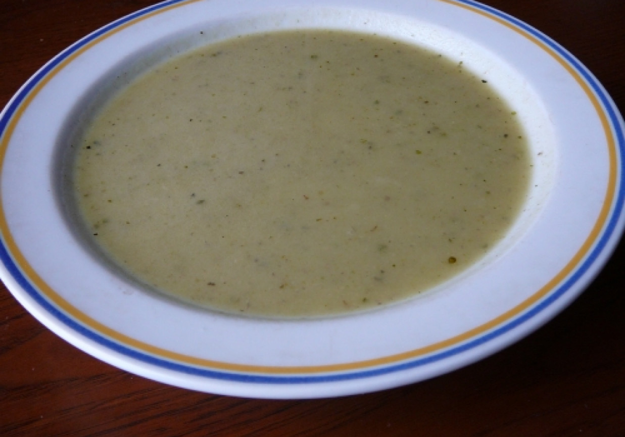 Zupa-krem pieczarkowa z porem foto