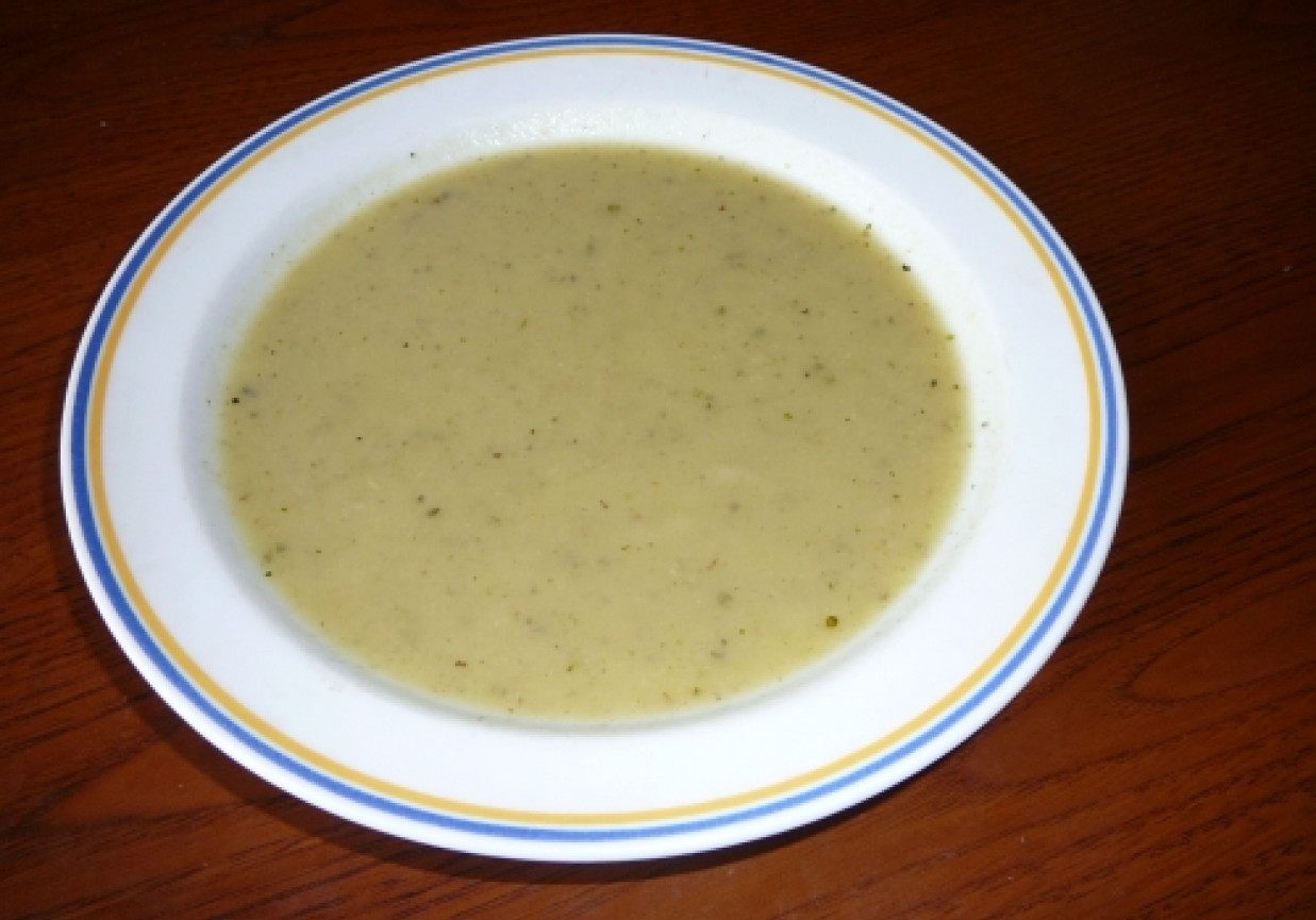 Zupa-krem pieczarkowa z porem foto