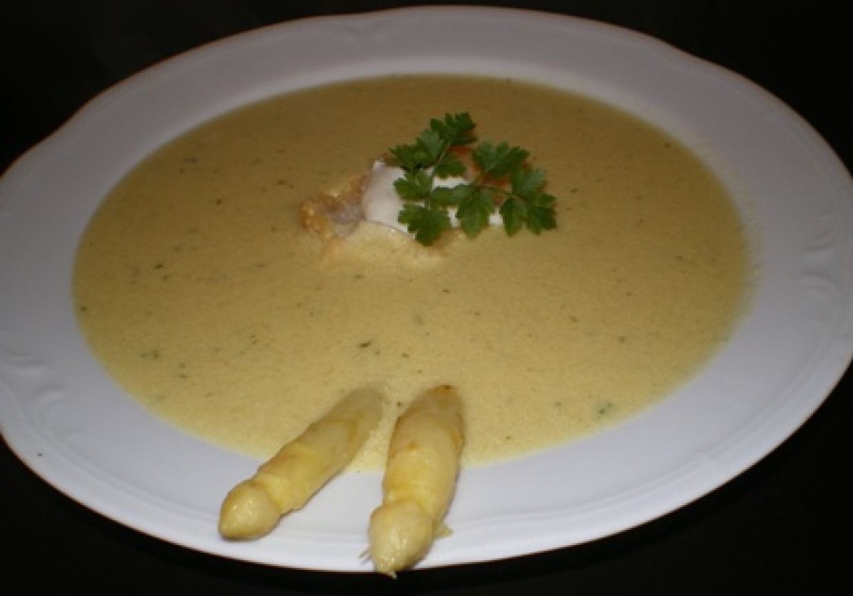Zupa-krem szparagowa foto