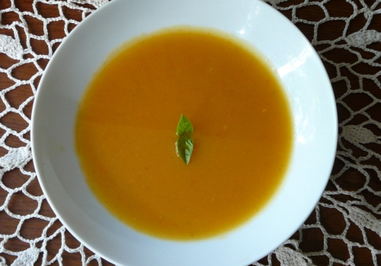 Zupa-krem z dyni z warzywami foto