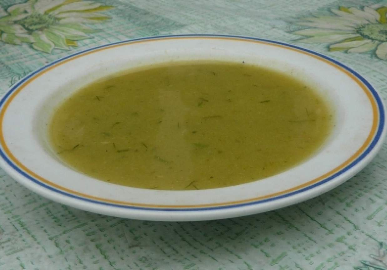 Zupa-krem z kalarepki z koperkiem foto