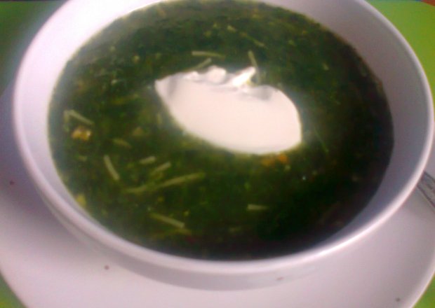 Fotografia przedstawiająca zupa-krem ze szpinakiem