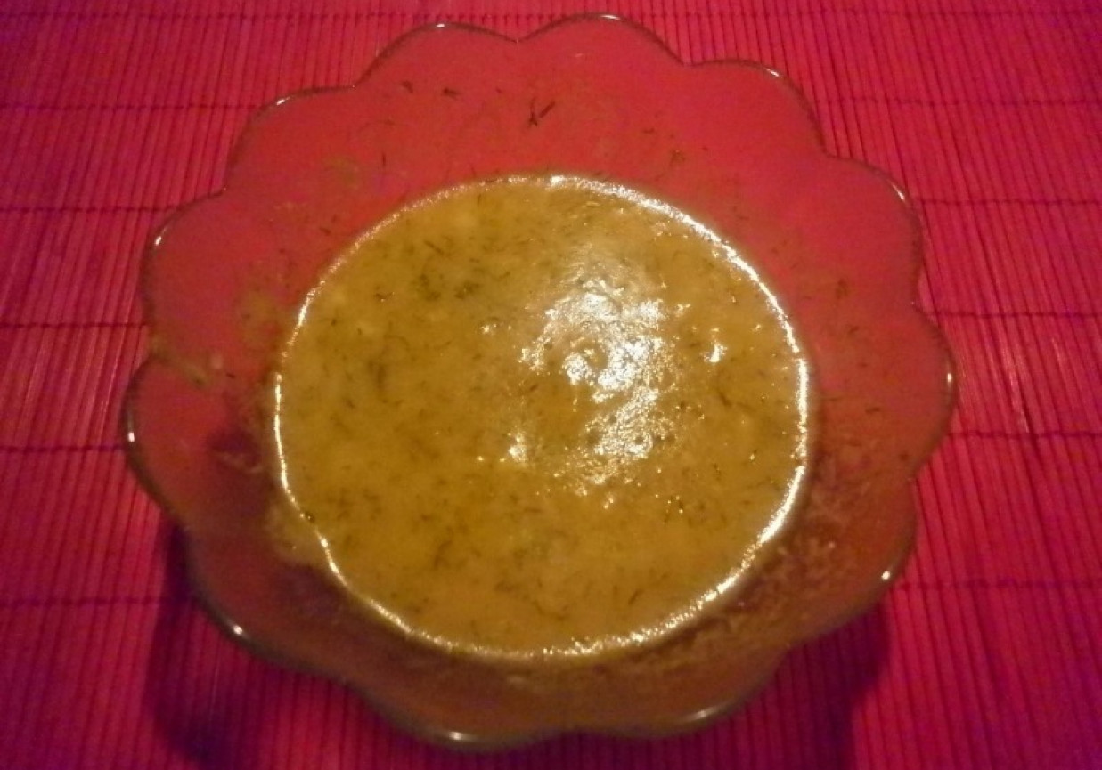 Zupka koperkowa z ryżem i indykiem foto