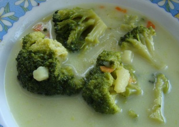 Fotografia przedstawiająca zupka z brokułami
