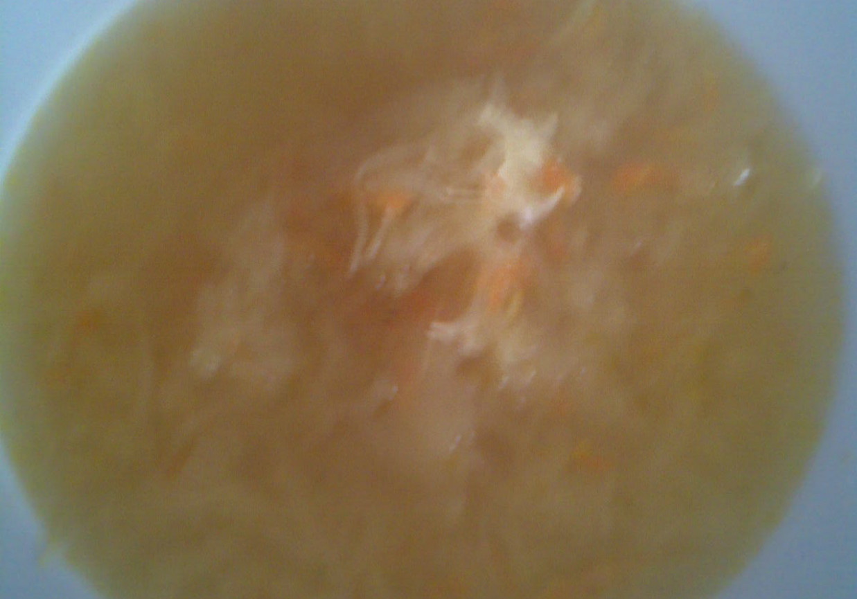Zupka z kapusty kiszonej bez ziemniaków foto
